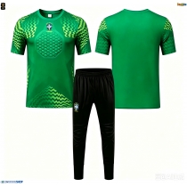 Maglie da calcio Brasile Portiere Seconda Maglia Bambino Mondiali 2026  Manica Corta + Pantaloni corti)